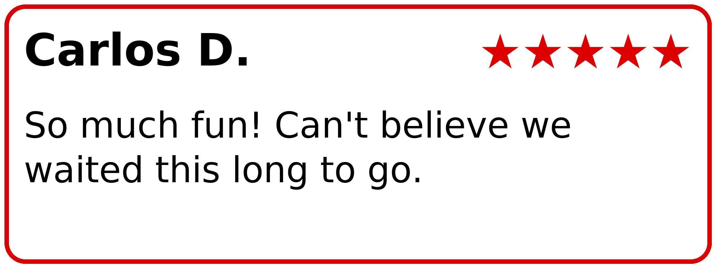 Customer review of PianoPiano Dueling Piano Bar