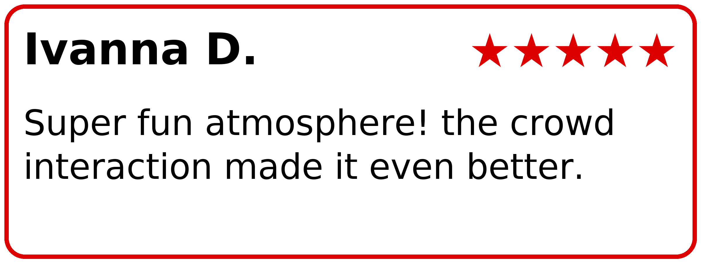 Customer review of PianoPiano Dueling Piano Bar