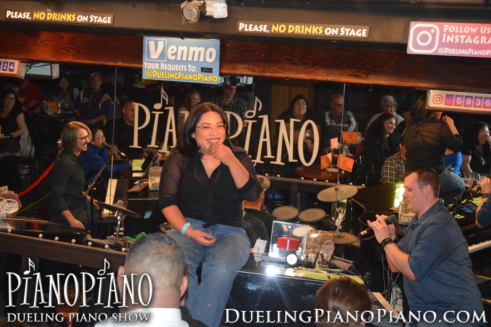 Guests enjoying a live interactive moment at PianoPiano in Claremont