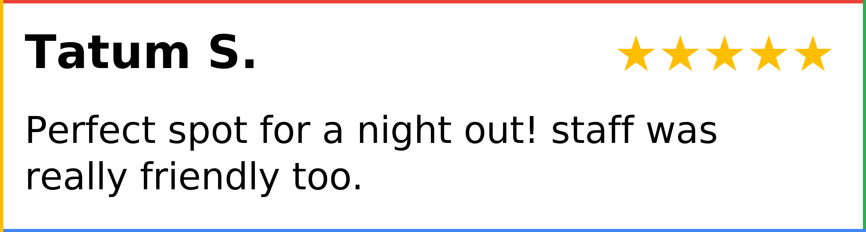Customer review of PianoPiano Dueling Piano Bar