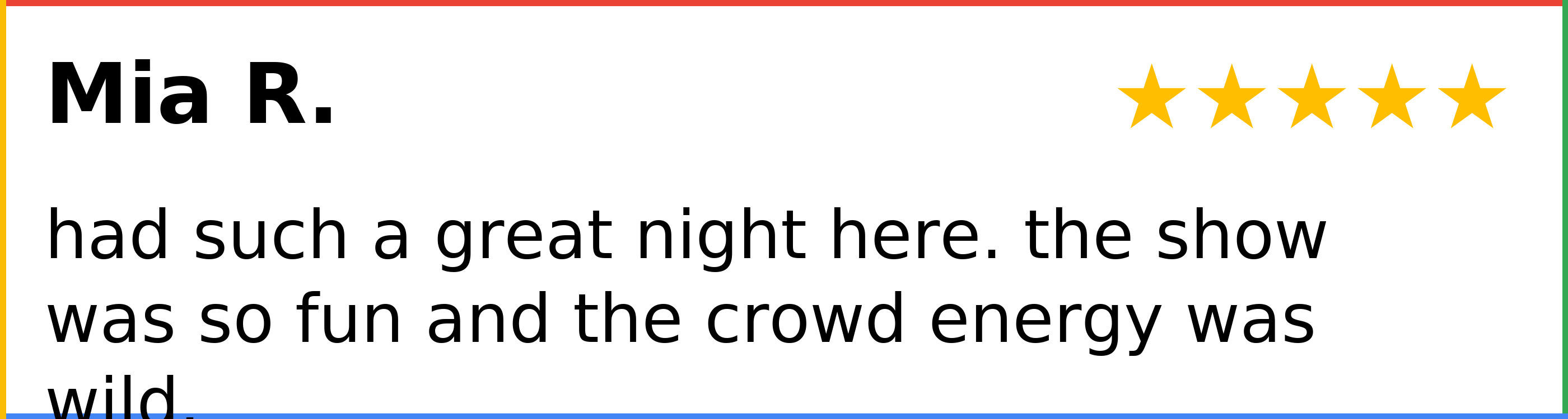 Customer review of PianoPiano Dueling Piano Bar