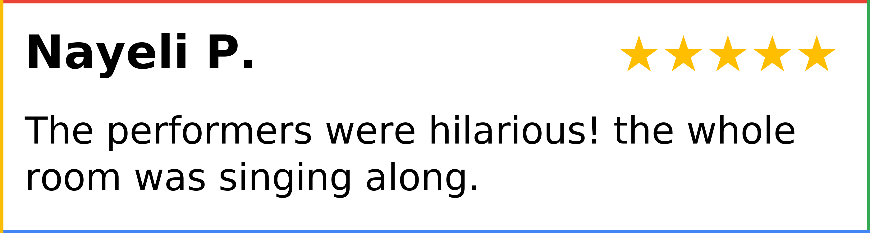 Customer review of PianoPiano Dueling Piano Bar