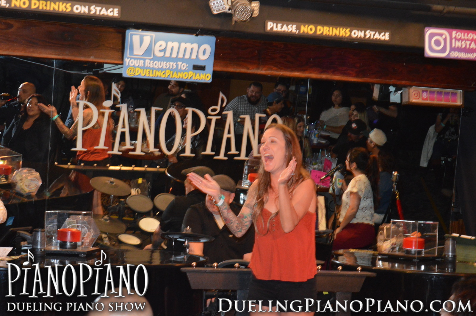 Guests enjoying a live interactive moment at PianoPiano in Claremont