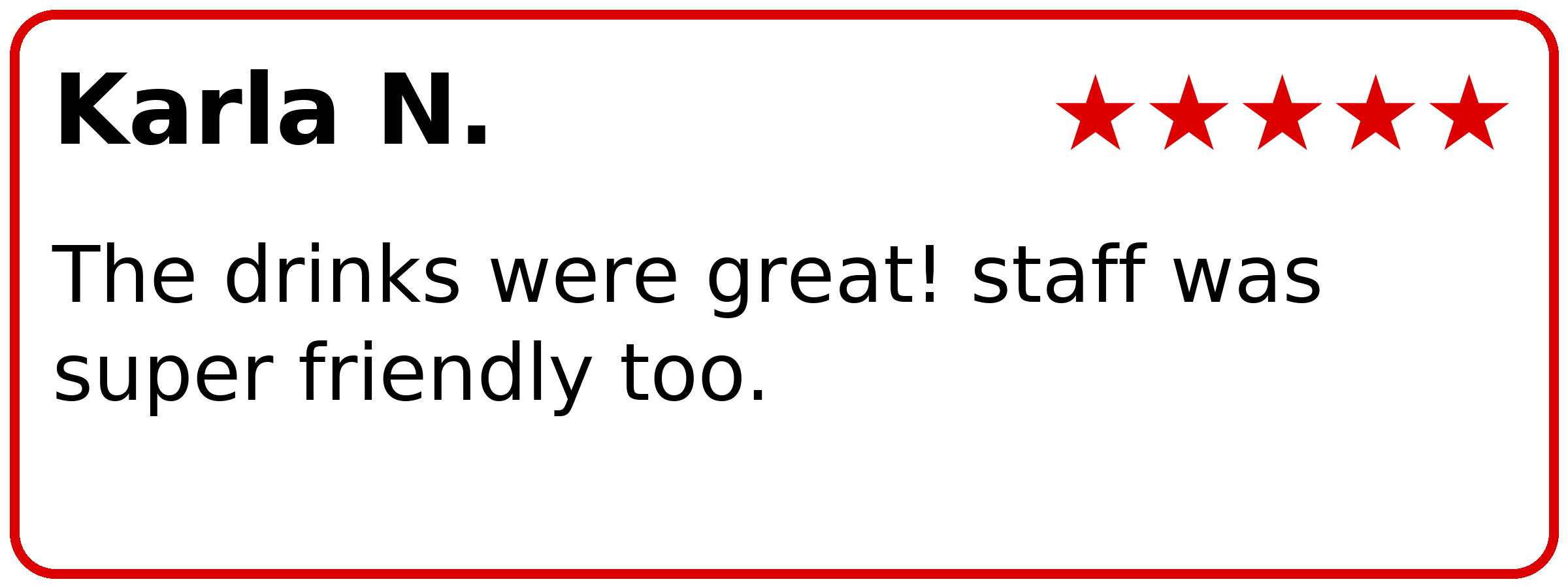 Customer review of PianoPiano Dueling Piano Bar