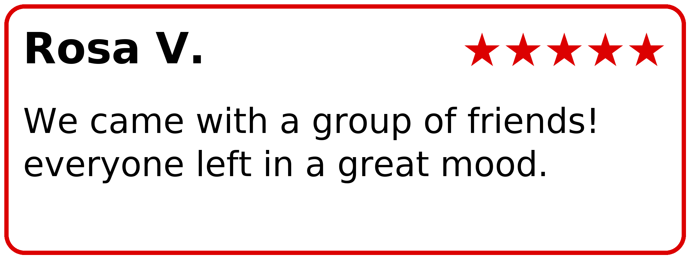 Customer review of PianoPiano Dueling Piano Bar
