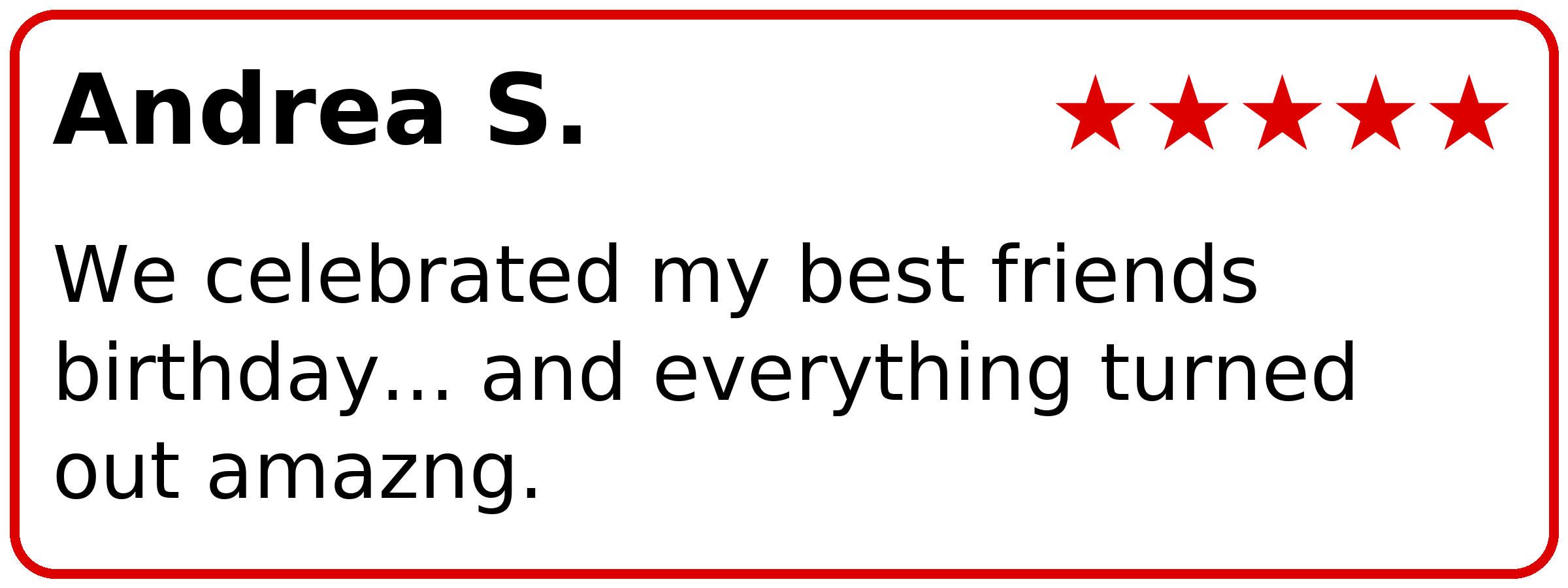 Customer review of PianoPiano Dueling Piano Bar